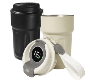 כוס תרמית חכמה עם תצוגת טמפרטורה